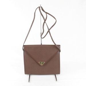 SAINT LAURENT shoulder bag leather brown ladies